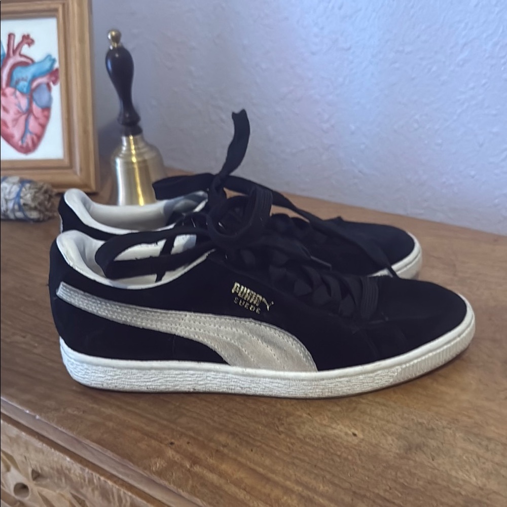 Women’s Puma Black and White Athletic Shoes